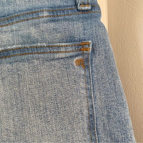 Madewell The Curvy Perfect Vintage Denim Jean Shorts Rolled Hem Sz 26 Boho - Picture 6 of 9